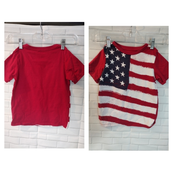 The Children's Place American Flag Fourth of July Tshirt - Picture 1 of 8